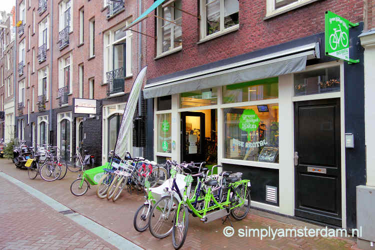 Green Budget Bikes, location Leidseplein