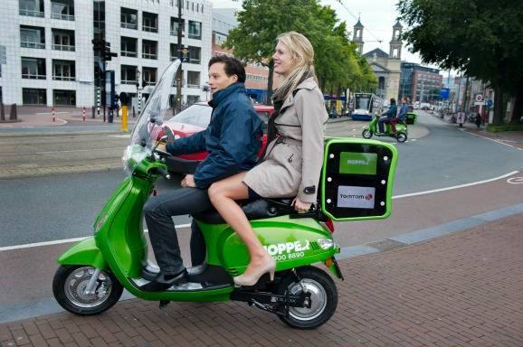 New scooter taxi company in Amsterdam - E 2.50 per ride