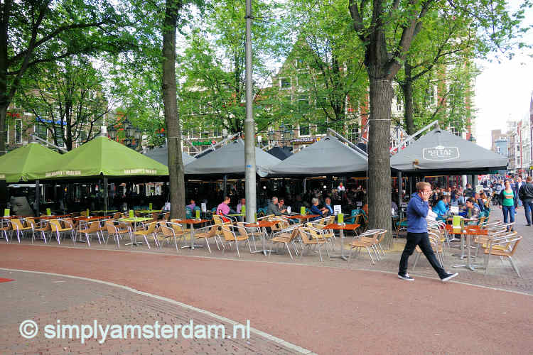 Outdoor cafes on Leidseplein
