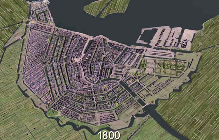 Animation Second Golden Age of Amsterdam 1800-1900