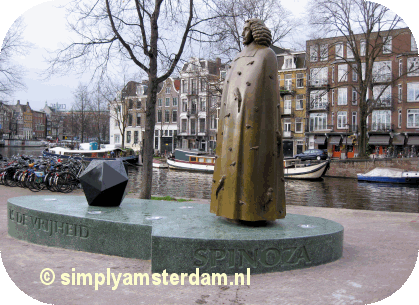 Statue of Spinoza unveiled in Amsterdam centre