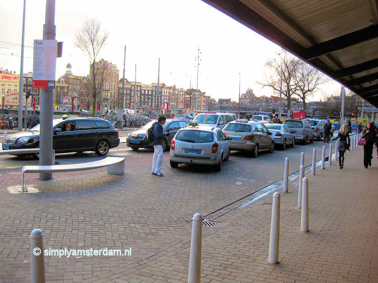 Taxi stand Amsterdam Central Station
