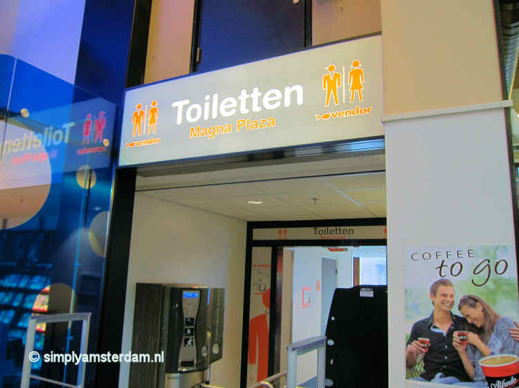 Lavatory in Magna Plaza shopping centre