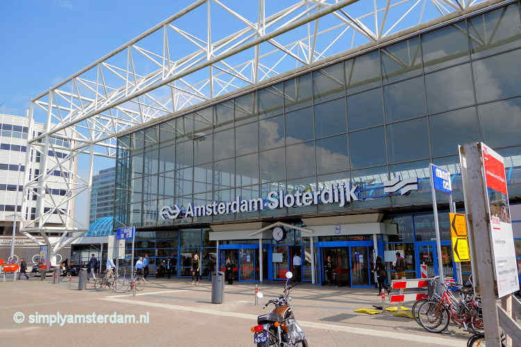 Train station Amsterdam Sloterdijk