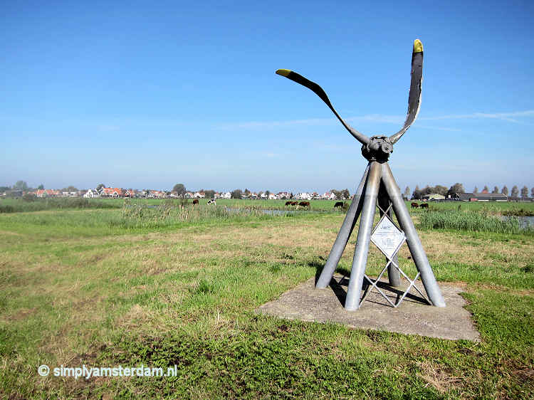 War plane memorial Landsmeer