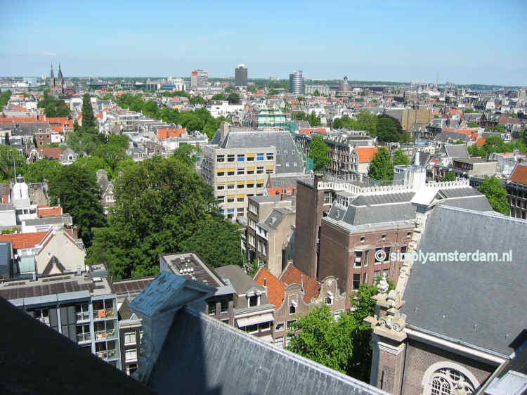 View from Zuiderkerk tower